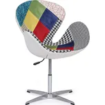B2B Partner Otočné patchwork křeslo WING II