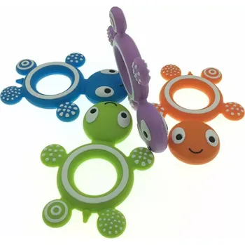 Silikonové kousátko - ŽELVIČKA - ORANŽOVÉ (Značka: BBFISH)