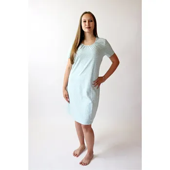Dámská noční košile Dámská noční košile Pleas 636 kytky mentolová Barva: mentolová, Velikost: 4XL