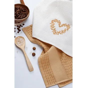 Utěrka Kuchyňské utěrky HEART, 2 ks - Mix, Luisa Moretti