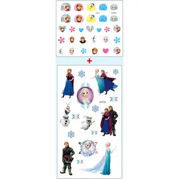 Set nálepek na nehty a tetování - LEDOVÉ KRÁLOVSTVÍ 3 (Značka: DISNEY)