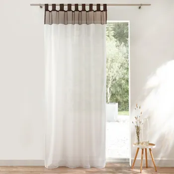 Sprchový závěs Blancheporte Dvoubarevný voálový závěs šedá/bílá 140x260 cm