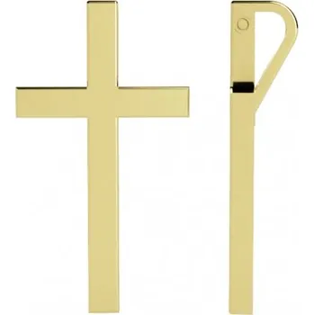 Přívěsek Couple, Minimalistický přívěsek Carter ve tvaru kříže, žluté zlato, 585-68-2-0617.0Z00.0.00.000.25