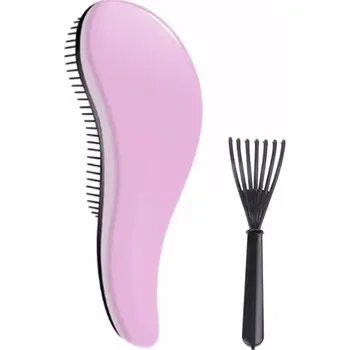 kartáč na vlasy Set (kartáč na vlasy + čistič kartáčů) - STARORŮŽOVÝ (Značka: KOMMEN)