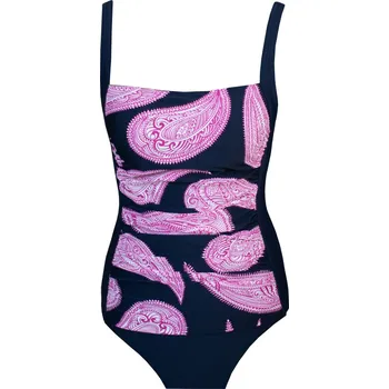 Dámské plavky Avendro Jednodílné plavky modrá s potiskem, koš. E 38 (75)