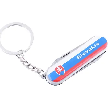 Přívěsek na klíče Slovakia kapesní nůž 6cm (Kapesní nožík v podobě klíčenky)