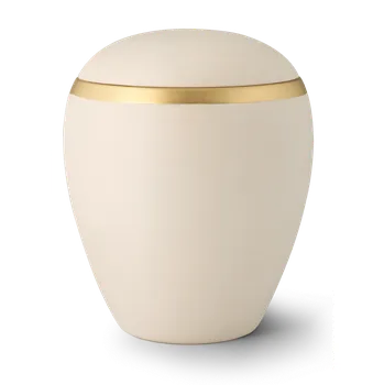 Smuteční dekorace Keramická urna Colour Line - Krémová