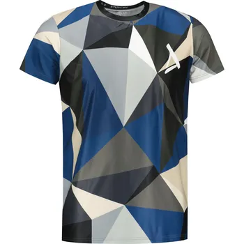 Pánské funkční triko premium plus ALTISPORT VOJ/ALM007TR02 NÁMOŘNÍ MODRÁ/HNĚDÁ XXL