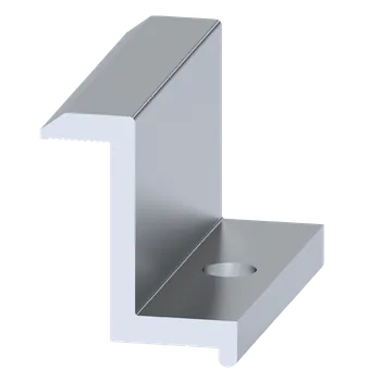 KOVIAN, s.r.o. Hliníková koncová svorka na upevnenie solárnych panelov,koncová výška 35 mm