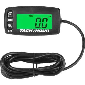 Elektroinstalace pro motocykl Měřič motohodin a otáček s podsvícením a výměnnou baterií MTH40