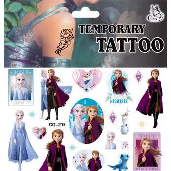 Odstranitelné tetování Dětské dočasné tetování - LEDOVÉ KRÁLOVSTVÍ - FROZEN 11 (Značka: TAKARA TOMY)
