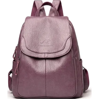 Městský batoh Kožený batoh více barev Barva (Varianta): Fialová