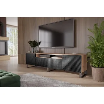 Jídelní stůl Furniture RTV Neo 180 cm Dub artisan - černá