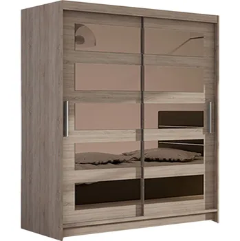Šatní skříň Velká šatní skříň MIAMI IV sonoma šířka 120 cm