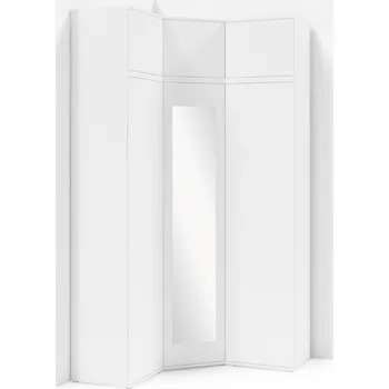 Šatní skříň SG Nabytek AMI 41 Rohová Skříň 115 Cm Bílá