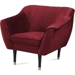 Křeslo 192 EDEN - černé nohy Červená