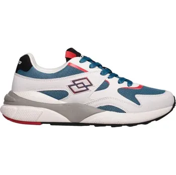 Pánské tenisky Pánské volnočasové boty Lotto SIRIUS 95 AMF IV 44 Bílá, Modrá, Šedá, Černá