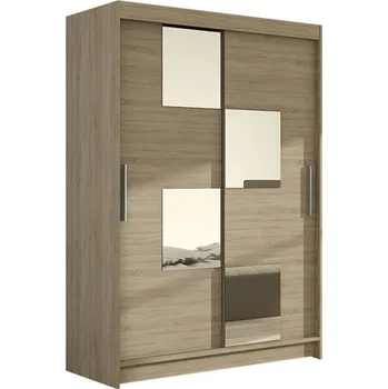 Šatní skříň Velká šatní skříň MIAMI III sonoma šířka 120 cm