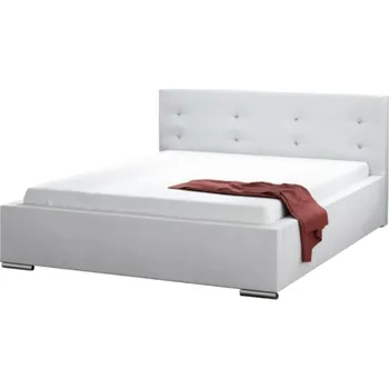 Postel Čalouněná postel DAKOTA bílá rozměr 160x200 cm