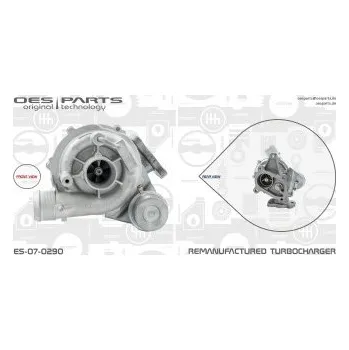 Turbodmychadlo Dmychadlo, plnění, 0375E0, 0375E3, 0375E9, 0375F0, 0375H7, 9632406680, 9633614180, OES, ES-07-0290