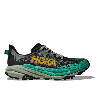 Dámská běžecká obuv Hoka SPEEDGOAT 6 - dámská - černá/zelená Velikost: 38 2/3