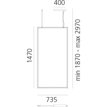 Artemide Discovery Rectangular DALI černá CCT - délka baldachýnu 40 cm nikl, bílá LED 62 W celkem - Doprava zdarma