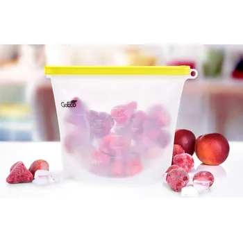 Dóza na potraviny SILISÁČEK GoEco® | 1,5 L | silikonový sáček na potraviny s těsnicím klipem Dedra