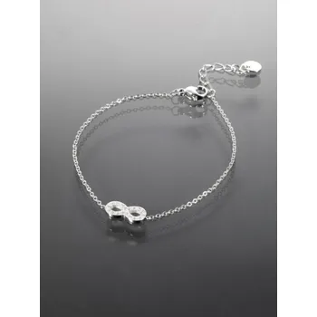 Náramek Prosperk Jemný náramek z chirurgické oceli nekonečno stříbrný S1914