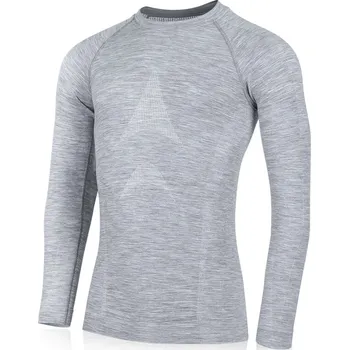 WOLF pánské bezešvé merino triko - Šedá 8484 / S/M / Šedá