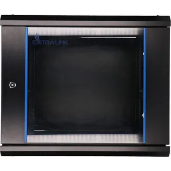 Racková skříň Extralink EX.3968 rack cabinet 9U Wall mounted rack Black