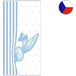 Dětský ručník NORA 50x100 Zvědavý zajíček modrý 450g