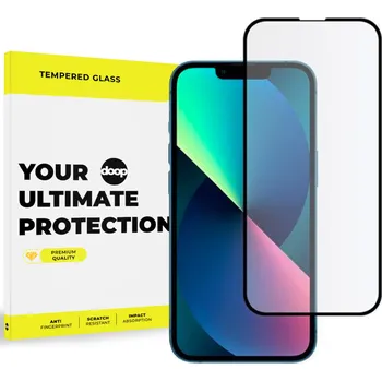 TVRZENÉ SKLO DOOP GLASS IPHONE 13 / 13 PRO BLACK