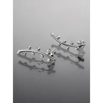 Náušnice Prosperk Oroginální náušnice s krystalky z chirurgické oceli stříbrná S2386