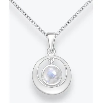 Řetízek Stříbrný řetízek s měsíčním kamenem Mani - Ag925