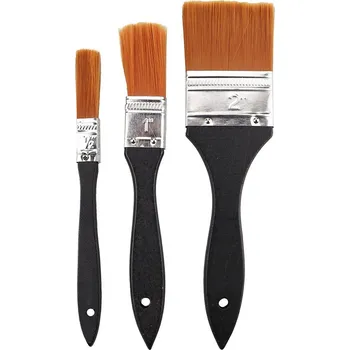 Umělecký štětec Titanum Štětce, dřevěná rukojeť, PLOCHÉ, 3ks/bal.