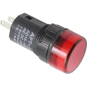 Kontrolka 24V LED 19mm AD16-16E, červená