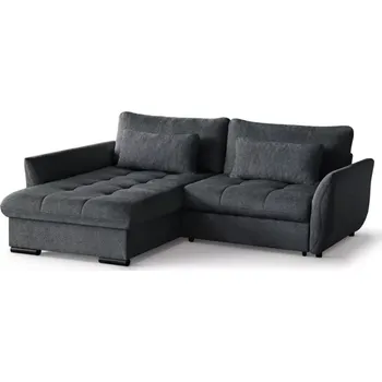 Sedací souprava Rohová sedací souprava Cafu, levá, černá (Bubble 17)