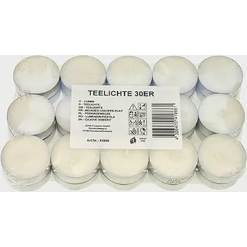 Svíčka Čajové svíčky 30 ks - délka hoření 4 h