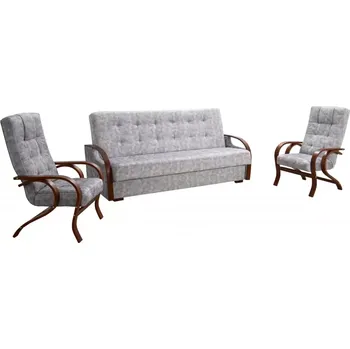 Sedací souprava Sedací souprava Daxter 3+1+1, béžová (AN 5063/ořech)