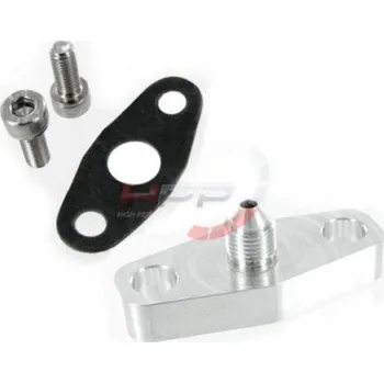 Příslušenství pro turbodmychadlo Adaptér přívodní vedení oleje T3/T4 se závitem D-04 (AN4) - kit s těsněním a šrouby