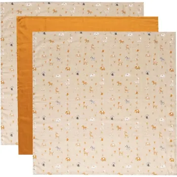 koupací vanička BÉBÉ-JOU mušelínová plenka 70x70cm 3ks Steppe