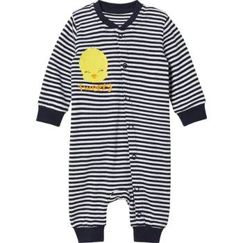 Kojenecký overall Chlapecký overal na spaní (50/56, pruhy/bílá)