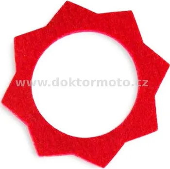 Palivový systém Filc pod víčko nádrže - červený Jawa,ČZ