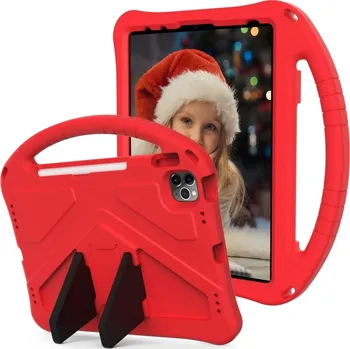Pouzdro na tablet VSECHNONAMOBIL 76976 KIDDO Dětský obal pro Apple iPad Air 11 2025 / Air 11 2024 červený
