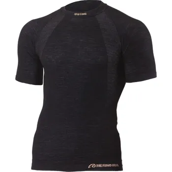 WABEL pánské merino triko - Černá 9090 / S/M / Černá