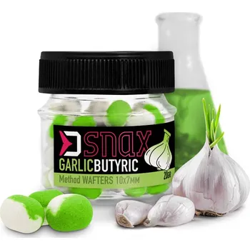 Boilies Nástraha D SNAX WAFT 7x5.5mm/20g Česnek-Butyric
