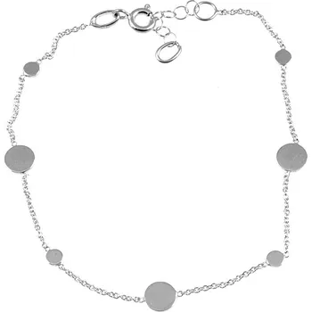 Náramek ŠPERKY-NM, Zlatý náramek penízky bílé zlato 1898 Délka náramku: 18 cm