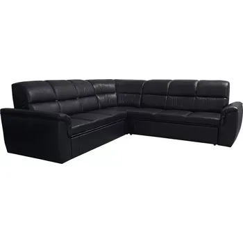 Sedací souprava Kožená sedací souprava TANGO, černá (k-70)