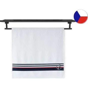 Ručník Námořnický ručník 50x100 NORA TISK 450g Kotva bílý