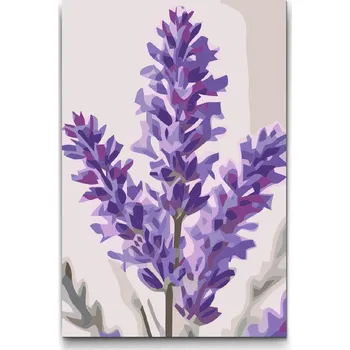 Malování podle čísel - Květ levandule Velikost: 20x30cm, Rámování: Pouze srolované plátno